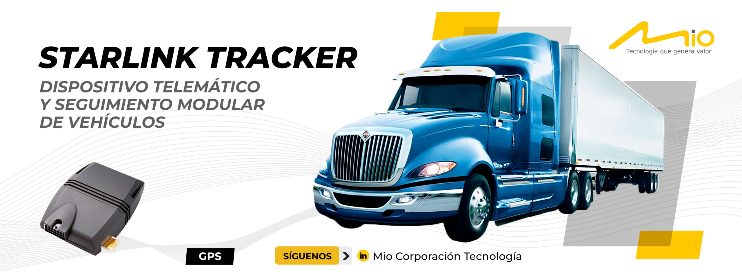 Mio Corporación Tecnología S.A.C. - StarLink-Tracker - Dispositivo telemático y seguimiento modular de vehículos.